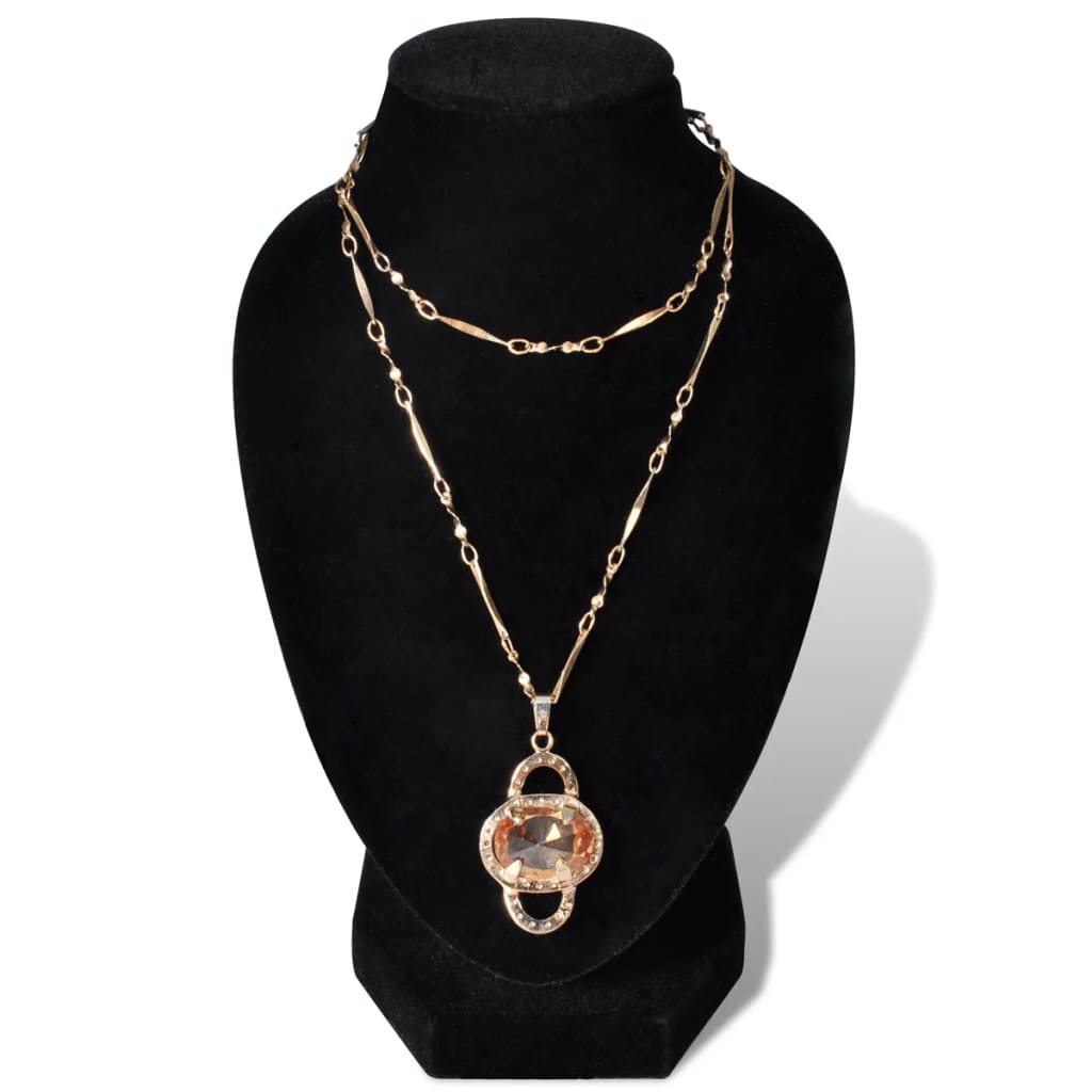 Jewelry Bust Flannel Black 9x8.5x15 cm 4 pcs.