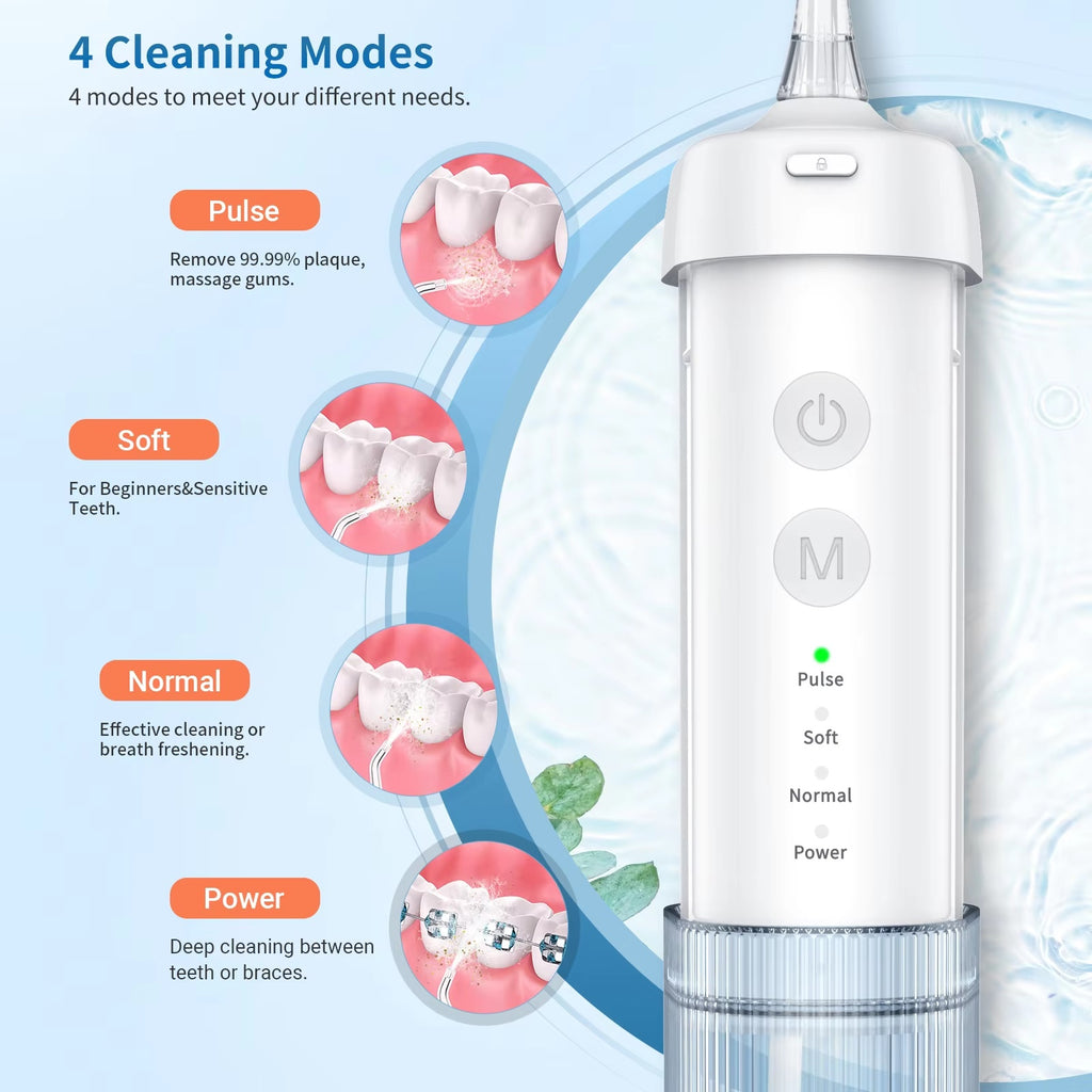 V1, Portable Water Flosser. Disinfects And Cleans Teeth