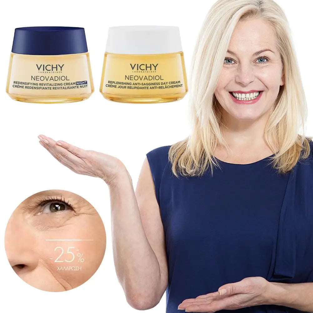 VICHY Post-menopause Day Cream 50ml Quickly Absorbed Non-greasy Salicylic Acid Facial Repair Cream Anti-Wrinkle Day Cream