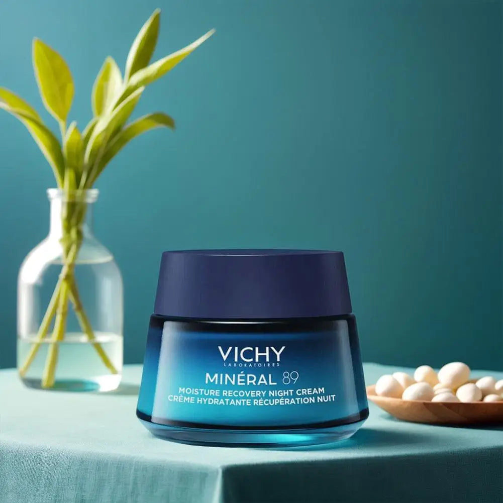 Vichy Collagen Night Cream  Day Cream Dryness Relief Brighten Skin Tone Moisturizes Fades Dark Spots Wrinkles Improves Skin Car