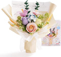 ROBOTIME 3D Plastic Flower Puzzle, Spring Time Bouquet DIY Model Kits For Gift